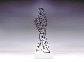 Giuseppe D'Angelo scultore opera in bronzo e tormalina nera
