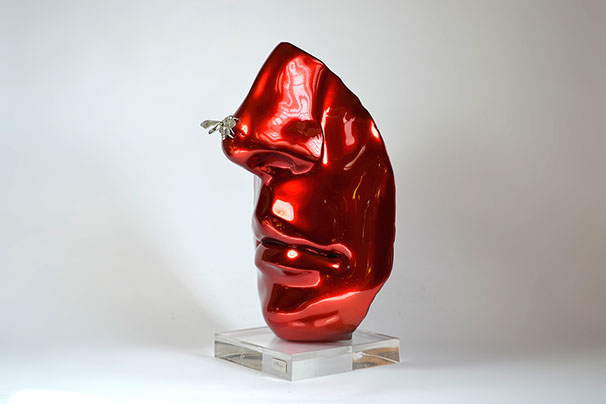 Giuseppe D'Angelo scultore opera in bronzo e tormalina nera