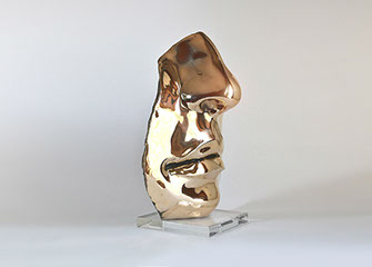Giuseppe D'Angelo scultore opera in bronzo e tormalina nera
