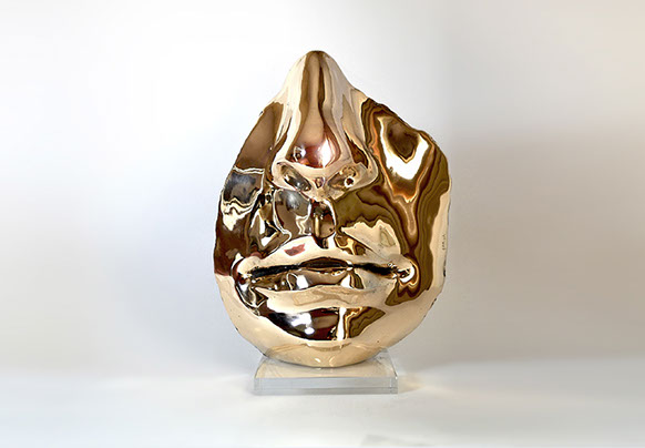 Giuseppe D'Angelo scultore opera in bronzo e tormalina nera