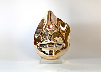 Giuseppe D'Angelo scultore opera in bronzo e tormalina nera