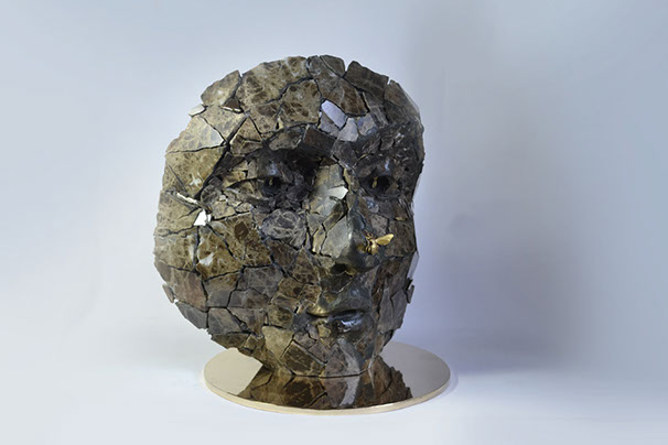 Giuseppe D'Angelo scultore opera in bronzo e tormalina nera