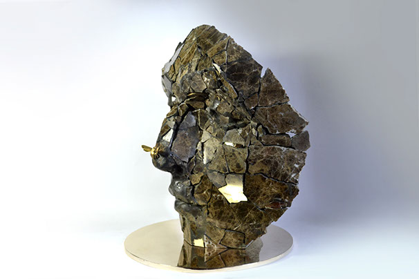 Giuseppe D'Angelo scultore opera in bronzo e tormalina nera