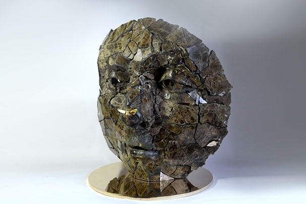Giuseppe D'Angelo scultore opera in bronzo e tormalina nera