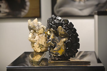 Giuseppe D'Angelo scultore opera in bronzo e tormalina nera