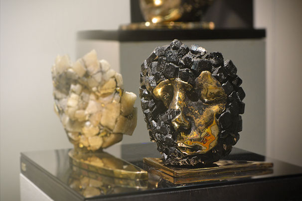 Giuseppe D'Angelo scultore opera in bronzo e tormalina nera