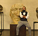 Giuseppe D'Angelo bronzo e tormalina nera