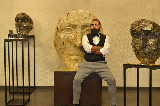 Giuseppe D'Angelo scultore opera in bronzo e tormalina nera