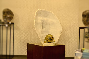 Giuseppe D'Angelo scultore opera in bronzo e tormalina nera