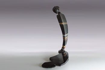 Giuseppe D'Angelo scultore opera in bronzo e tormalina nera