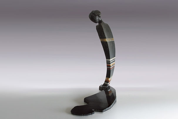 Giuseppe D'Angelo scultore opera in bronzo e tormalina nera