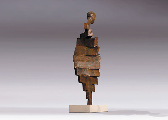 Giuseppe D'Angelo scultore opera in bronzo e tormalina nera