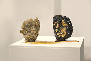 Giuseppe D'Angelo scultore opera in bronzo e tormalina nera