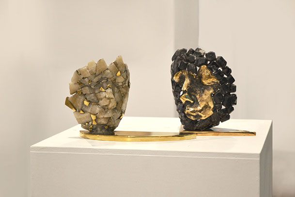 Giuseppe D'Angelo scultore opera in bronzo e tormalina nera