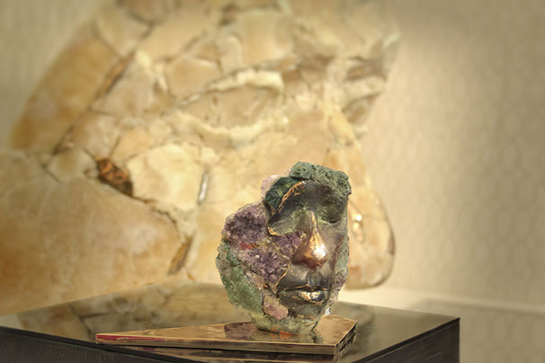 Giuseppe D'Angelo scultore opera in bronzo e tormalina nera