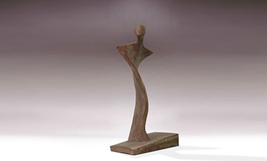 Giuseppe D'Angelo scultore opera in bronzo e tormalina nera