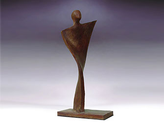 Giuseppe D'Angelo scultore opera in bronzo e tormalina nera