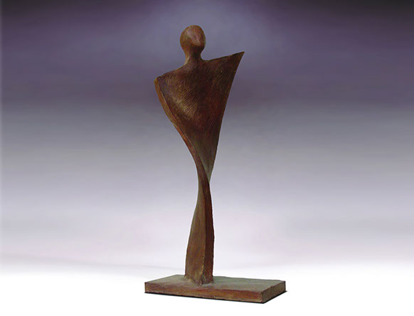 Giuseppe D'Angelo scultore opera in bronzo e tormalina nera