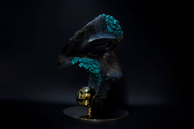 Giuseppe D'Angelo scultore opera in bronzo e alabastro