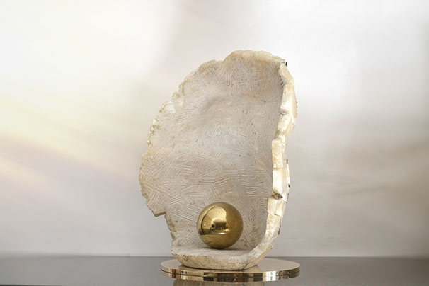 Giuseppe D'Angelo scultore opera in bronzo e tormalina nera