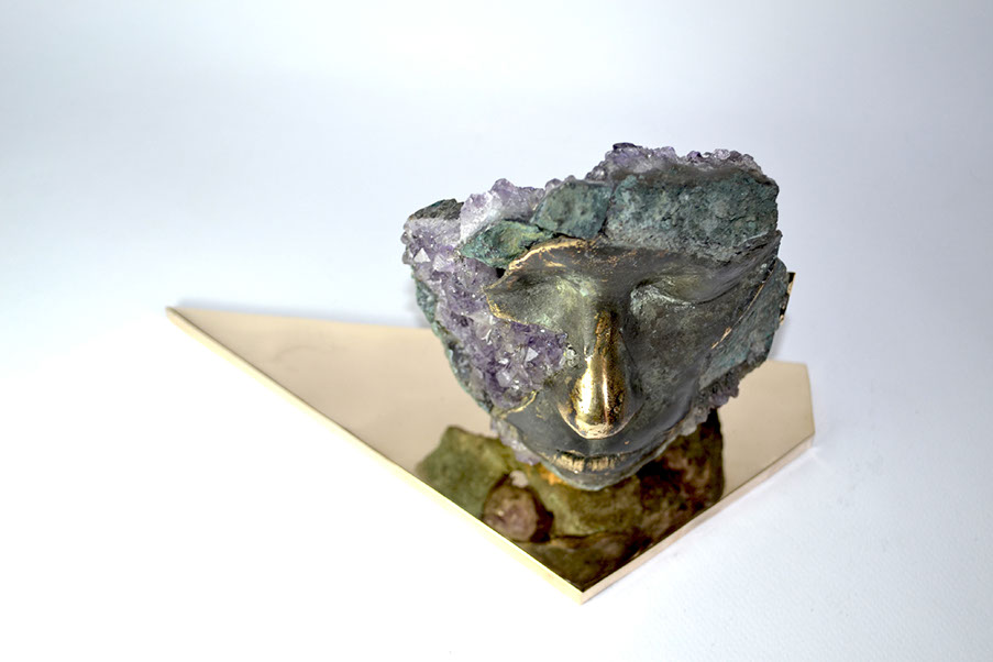 Giuseppe D'Angelo scultore opera in bronzo e ametista
